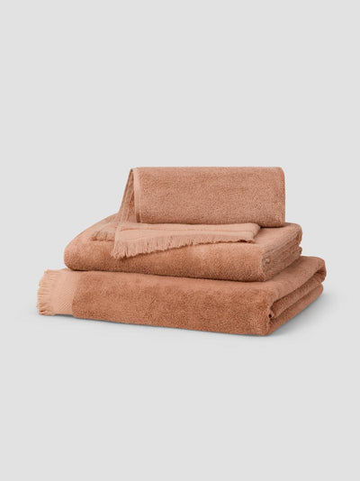 Sand Shell Fringe Edge Cotton Towels
