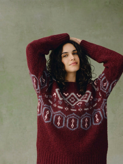 Rhubarb Yoke Fair Isle Jumper - alternate image