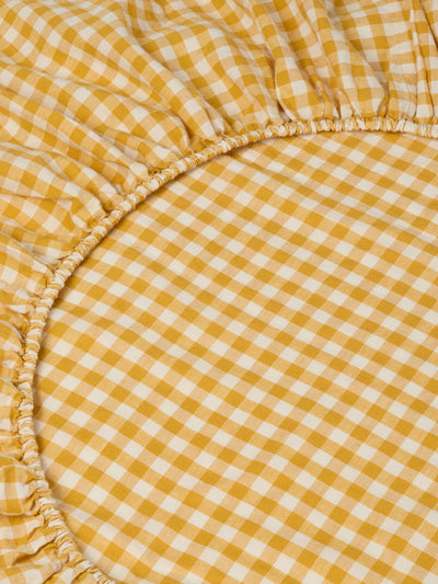 Honey Gingham 100% Linen Pillowcases (Pair)