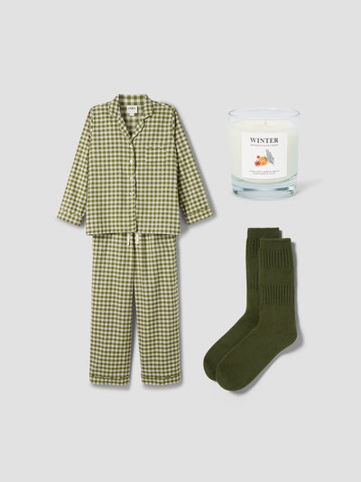 Luxury Cosiness: Botanical Green Lovely Linen PJ Bundle