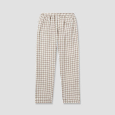 Men's Mushroom Gingham Pyjama Trousers - alternate image