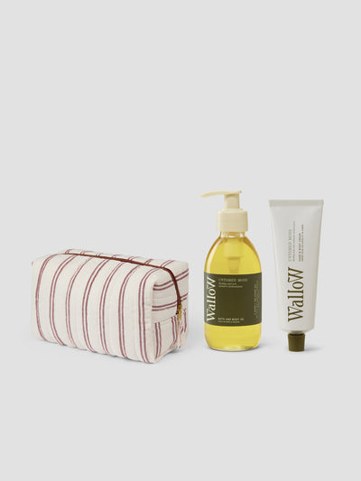 Rhubarb Kemptown Washbag & Wallow Goodies