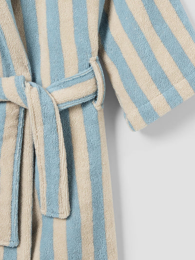 Coastal Blue Pembroke Stripe Kids Pembroke Stripe Cotton Robe