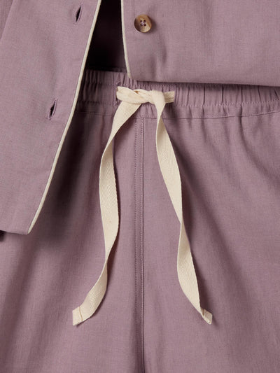 Elderberry Linen Blend Pyjama Short Set