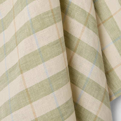 Pear Small Gingham 100% Linen Tea Towel