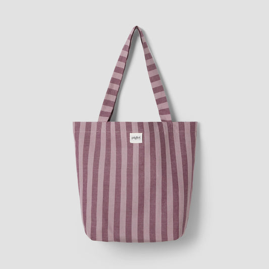 Plum Wine Pembroke Linen Blend Tote Bag