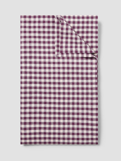 Berry Gingham Linen Blend Tablecloth - alternate image
