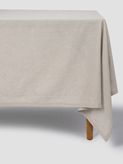 Oatmeal Linen Blend Tablecloth