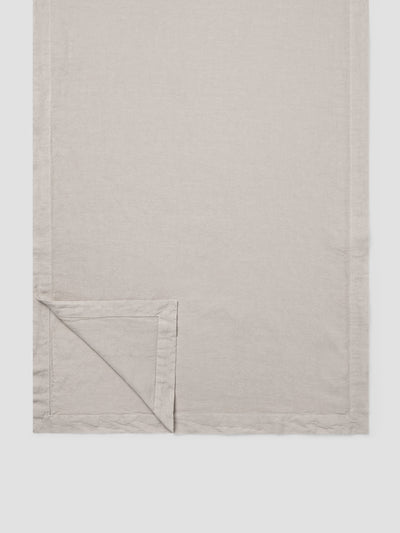 Oatmeal 100% Linen Table Runner