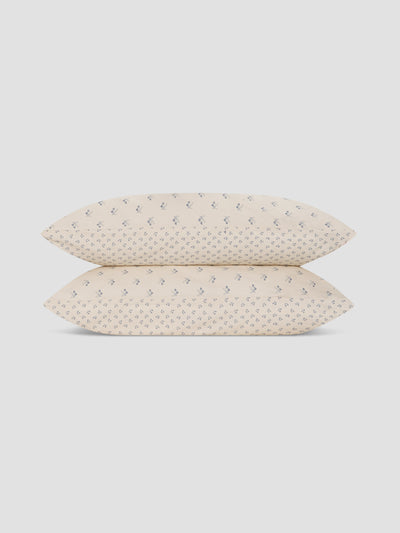 Cove Blue Martha Floral Cotton Pillowcases (Pair) - alternate image