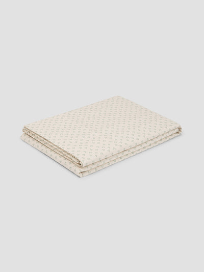 Mellow Green Martha Floral Cotton Flat Sheet - alternate image