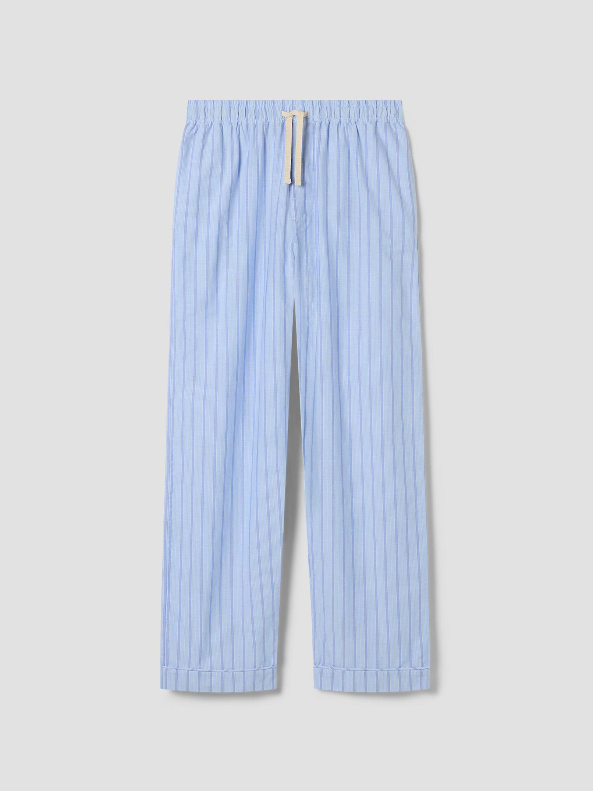 Men’s Pale Blue Favourite Shirt Stripe Cotton Trousers
