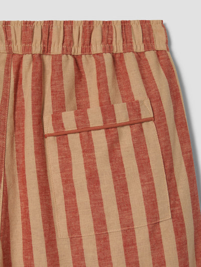 Sandstone Red Men's Pembroke Stripe Linen Blend Trousers - alternate image
