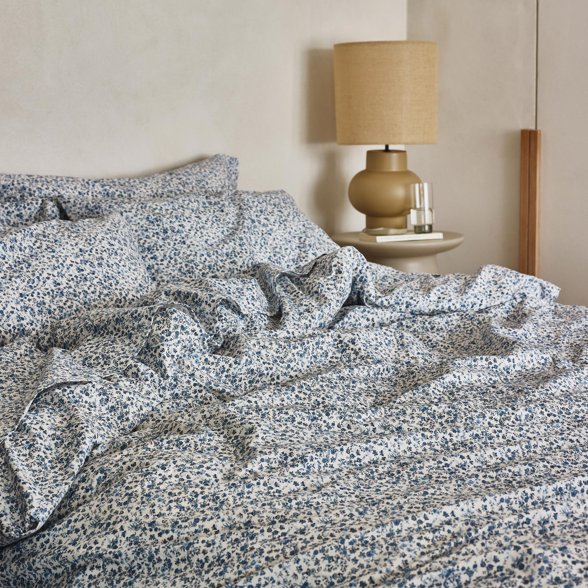 Blue Mini Meadow Cotton Duvet Cover