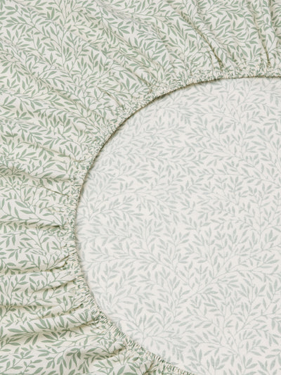 Mellow Green Standen Cotton Fitted Sheet