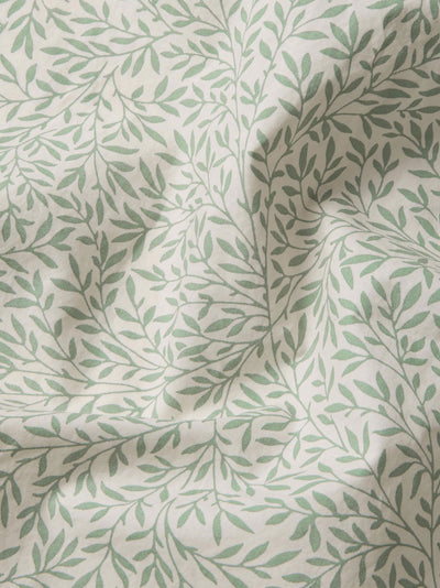 Mellow Green Standen Cotton Pillowcases (Pair)