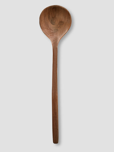 Natural Acacia Wood Round Spoon