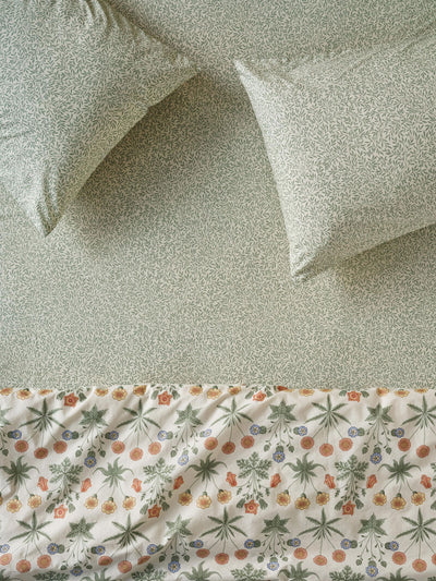 Mellow Green Standen Cotton Fitted Sheet