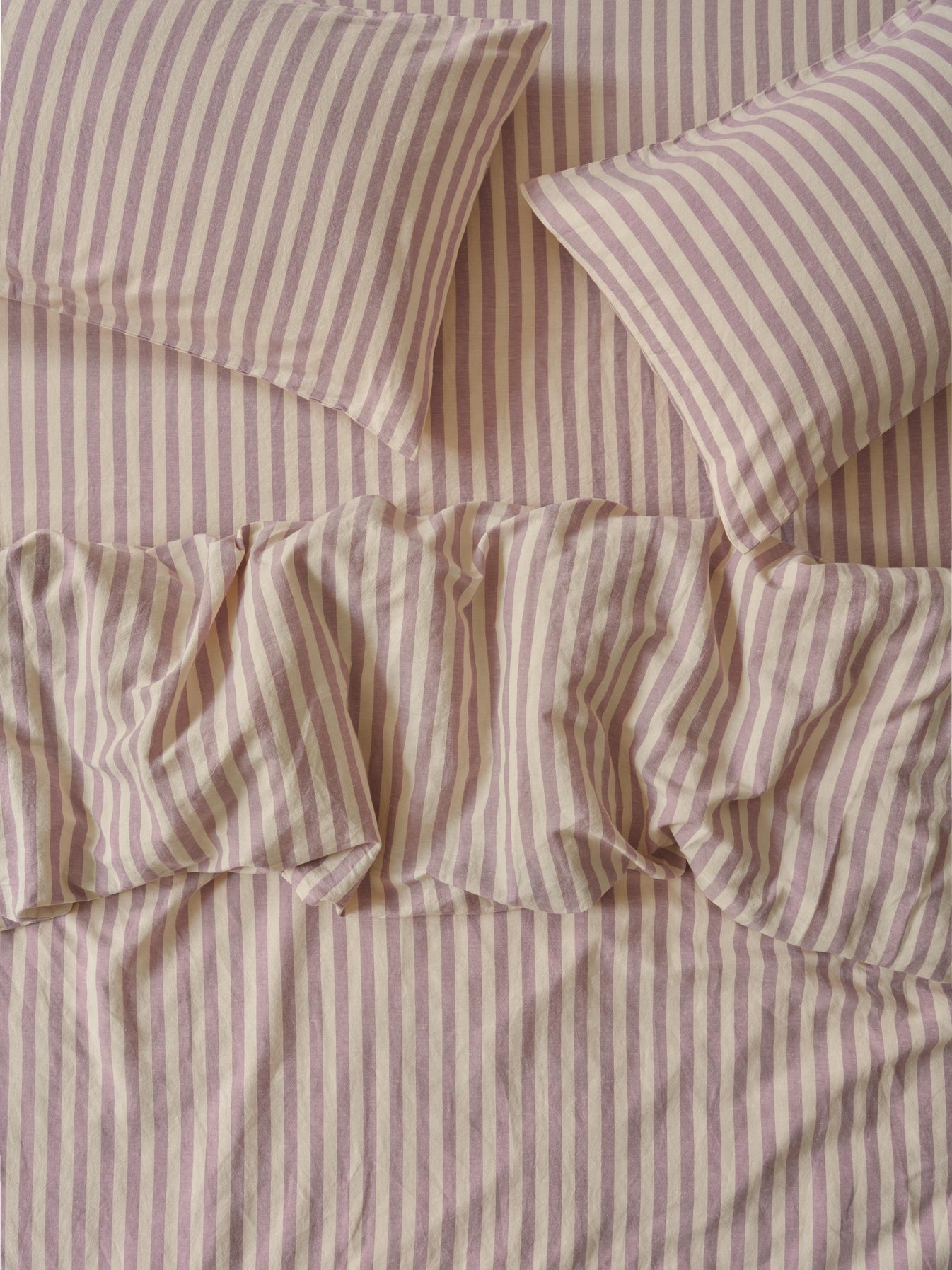 Elderberry Gingham Linen Set of Two Pillowcases main image 0