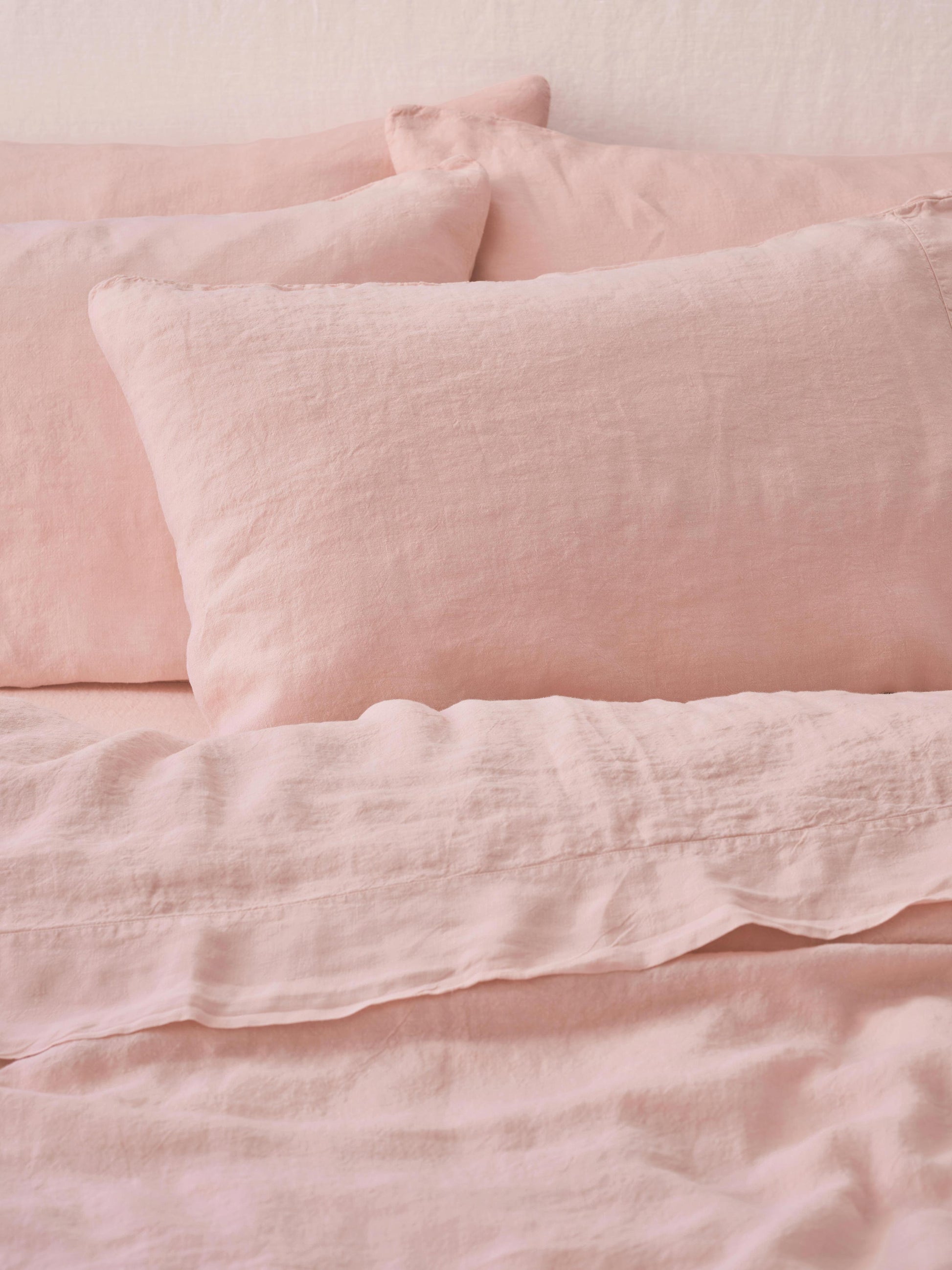 Rose Linen Blend Pillowcases (Pair)