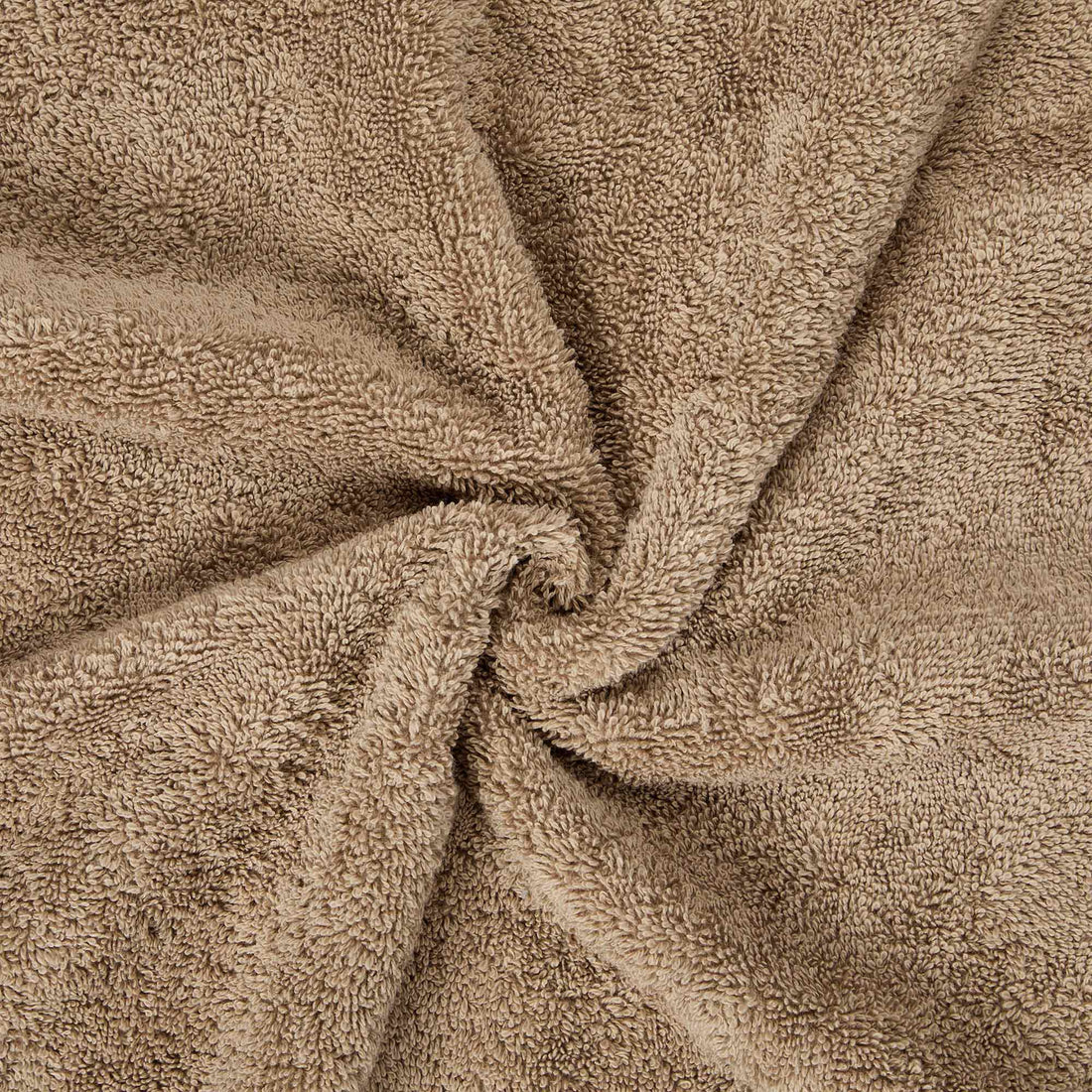 Mushroom Plain Organic Cotton Towels Piglet in Bed UK