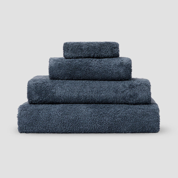Blueberry Plain Organic Cotton Towel Bundle Piglet in Bed UK