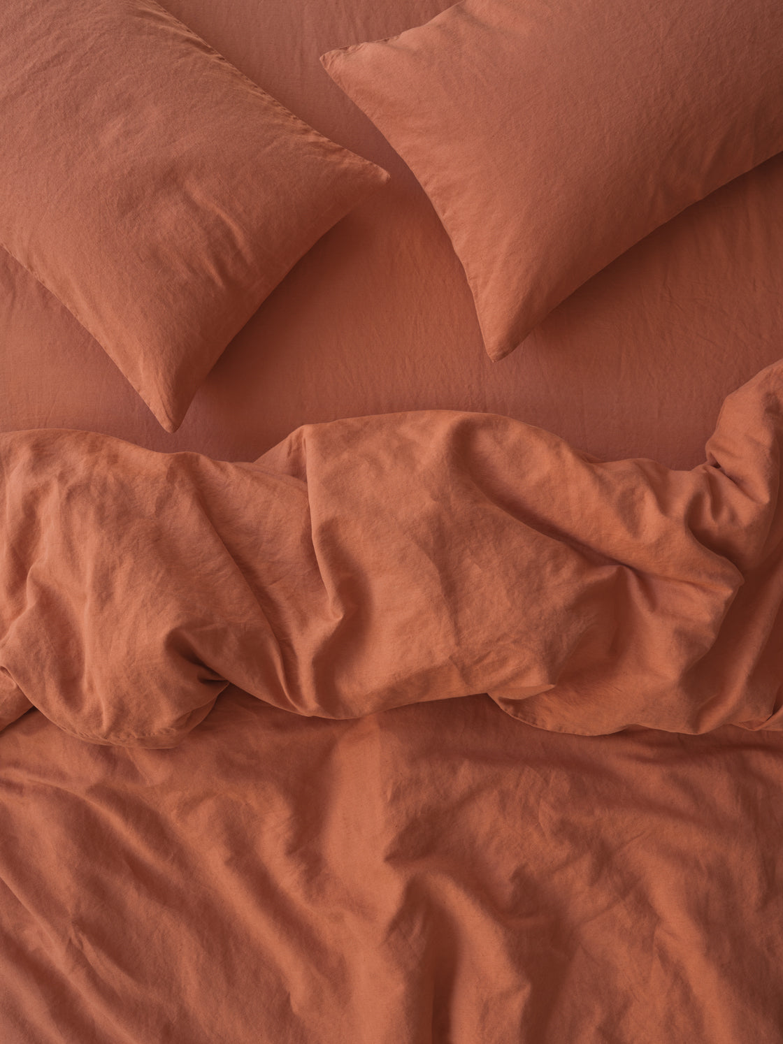 Burnt 100% Linen Duvet Cover