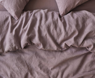 Elderberry Linen Blend Duvet Cover
