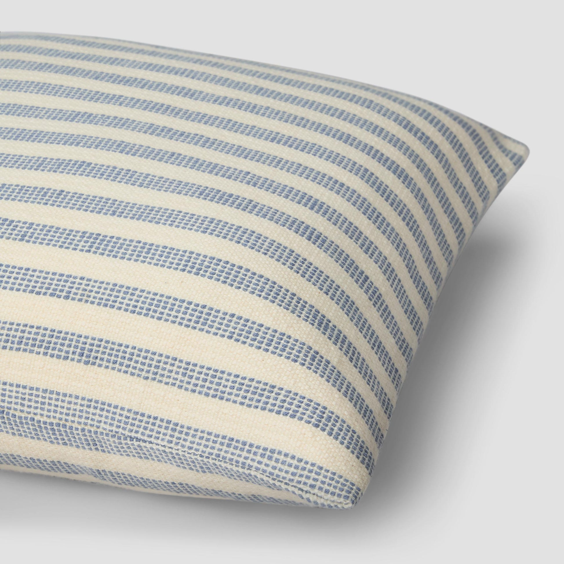 Coastal Blue Pembroke Stripe Wool Cushion Cover