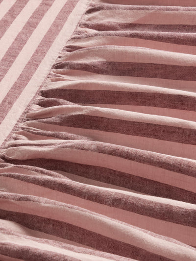Rhubarb & Rose Pembroke Stripe Linen Blend Valance