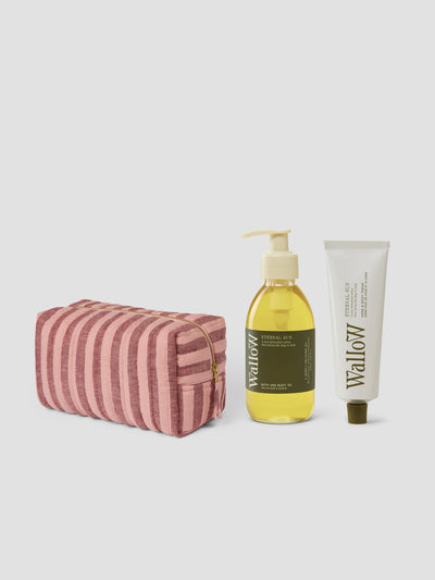 Rhubarb/Rose Washbag & Wallow Goodies