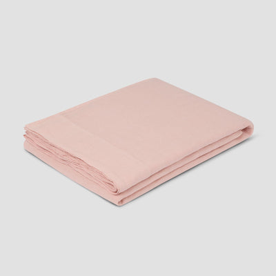 Rose Linen Blend Flat Sheet
