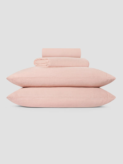 Rose Linen Blend Pillowcases (Pair) - alternate image