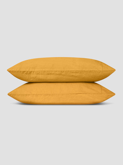 Honey Linen Blend Pillowcase (Pair) - alternate image