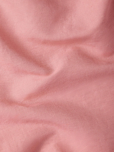 Dusty Pink Linen Blend Plain Fabric Swatch