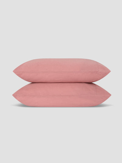 Dusty Pink Linen Blend Pillowcases (Pair) - alternate image