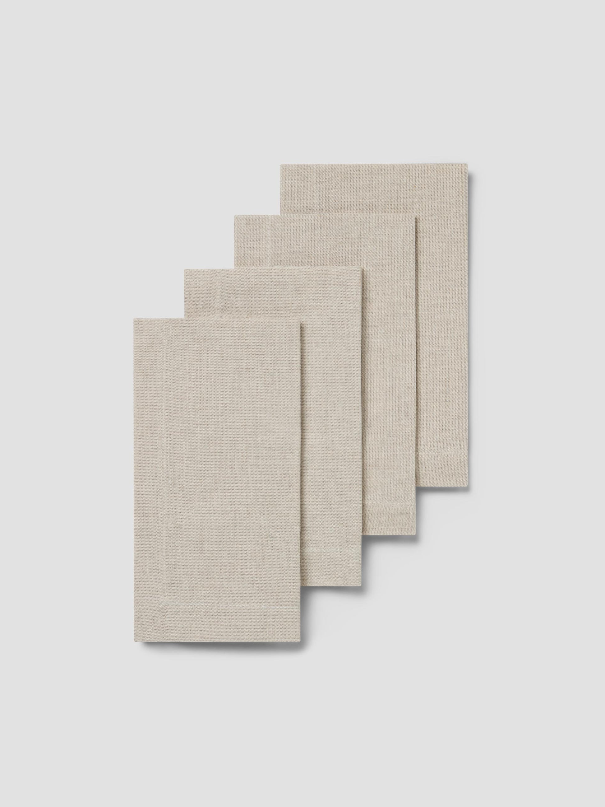 Oatmeal Linen Blend Napkins Set of 4