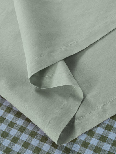 Sage Green 100% Linen Table Runner - alternate image