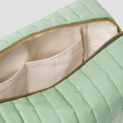 Sage Green 100% Linen Wash Bag