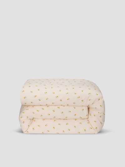 Honey Posy Bud Linen Blend Duvet Cover