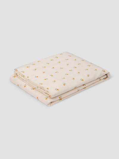 Honey Posy Bud Linen Blend Flat Sheet