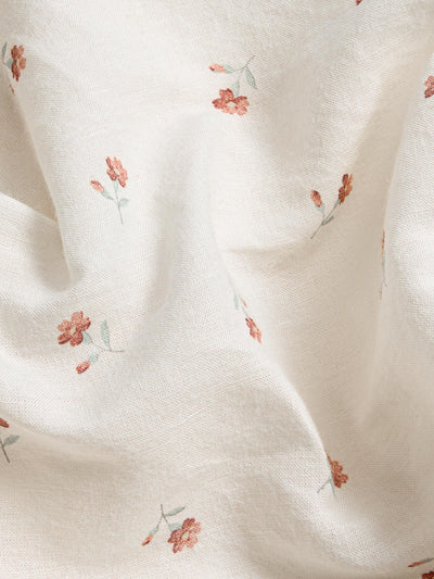 Pearl Posy Bud Linen Blend Fitted Sheet - alternate image