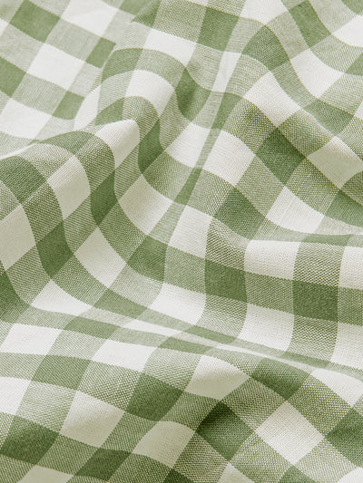 Pear Small Gingham Cotton Pillowcase (Pair) - alternate image
