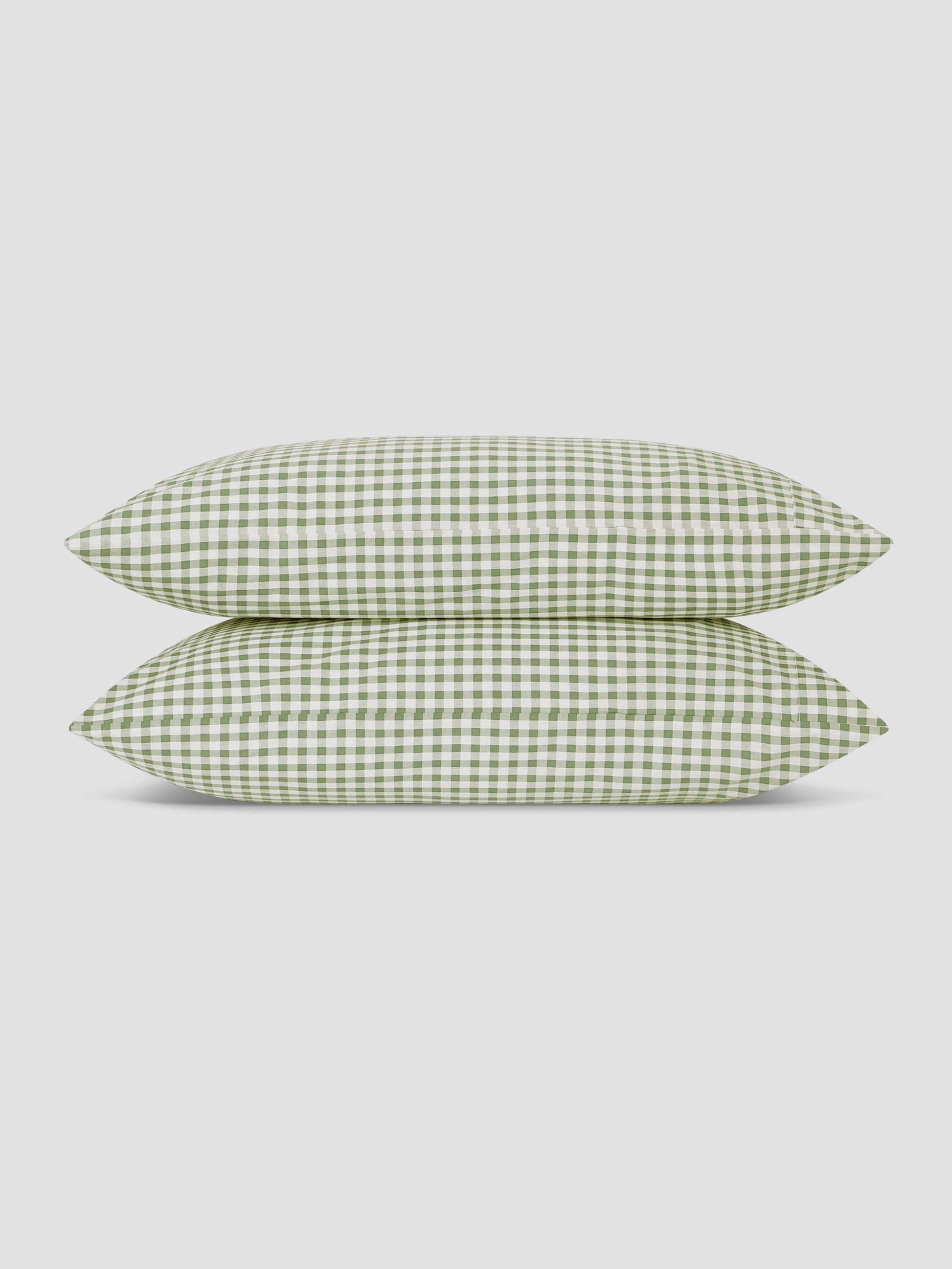 Pear Small Gingham Cotton Pillowcase (Pair)