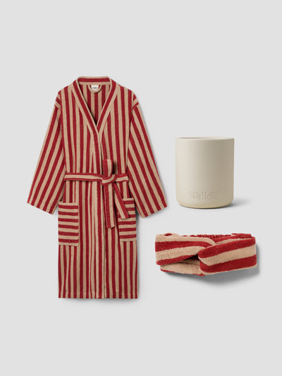 Sandstone Red Relaxation Robe Set