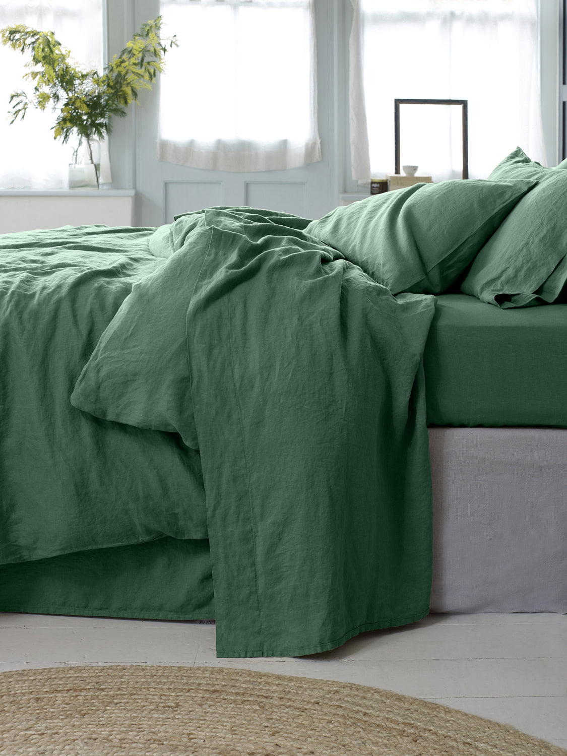Elm Linen Blend Flat Sheet