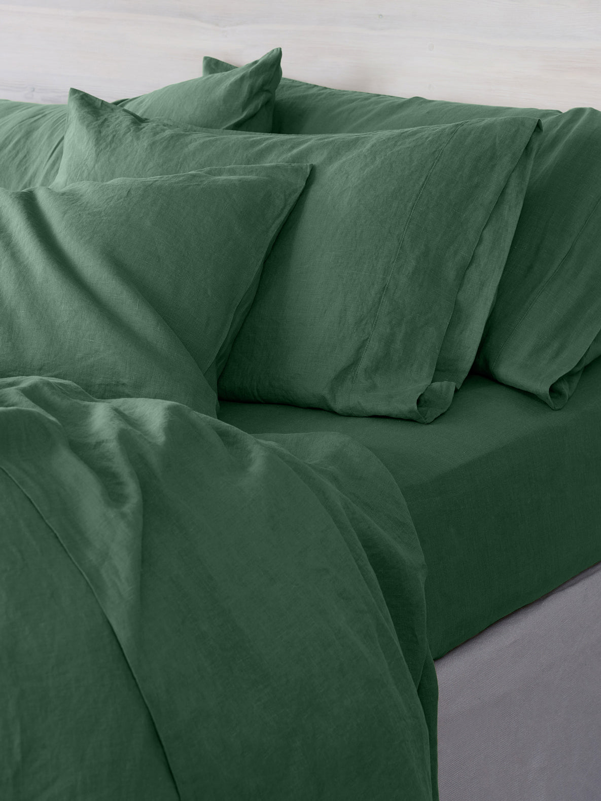 Elm Linen Blend Fitted Sheet