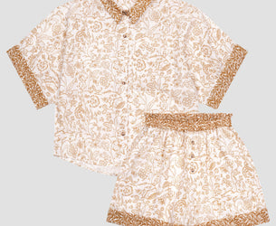 Ernest White Middlemore Linen Women’s Pyjama Shorts Set