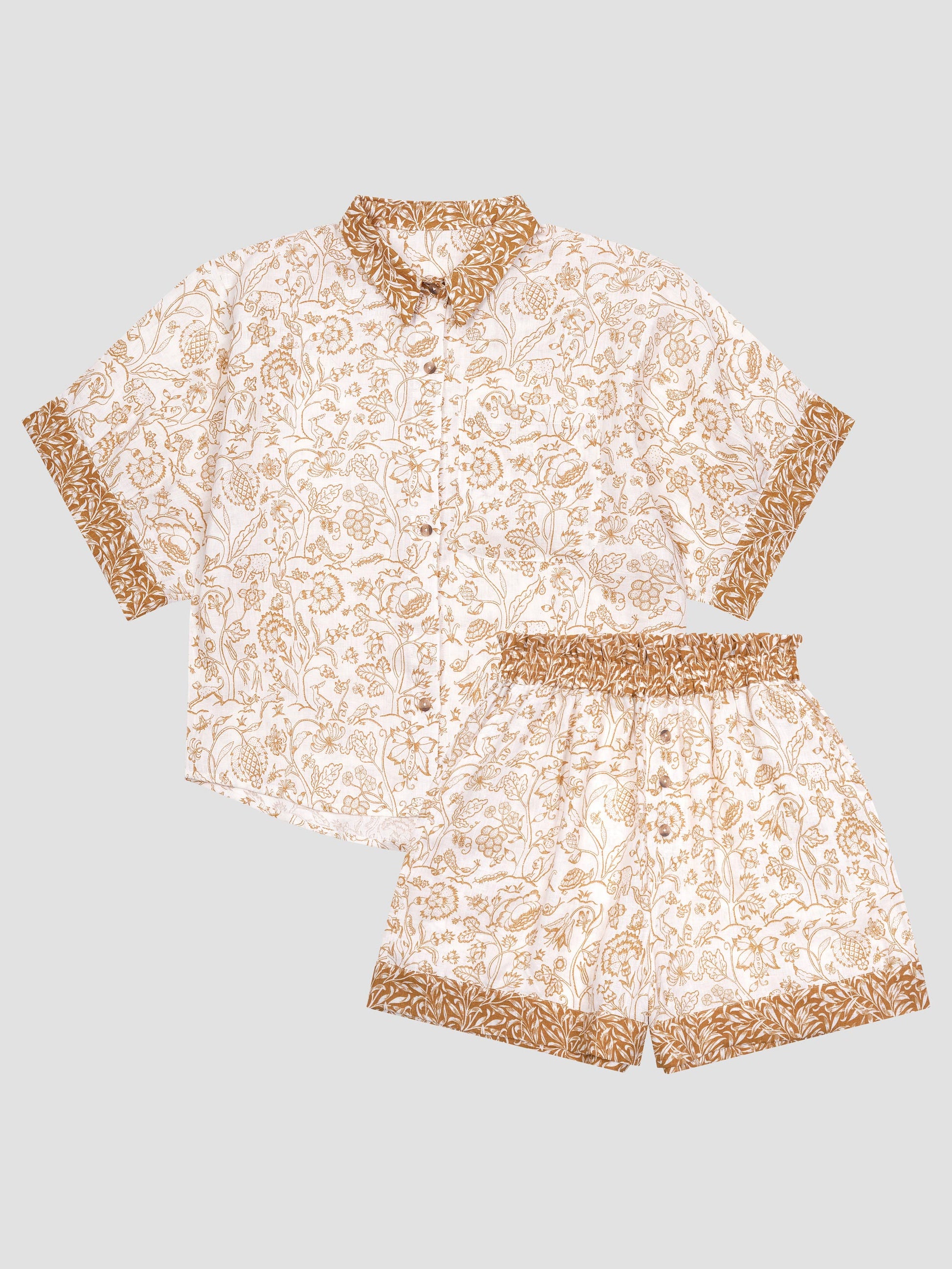 Ernest White Middlemore Linen Women’s Pyjama Shorts Set