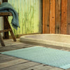 Ash Green Basketweave Cotton Mat and Bath Towel